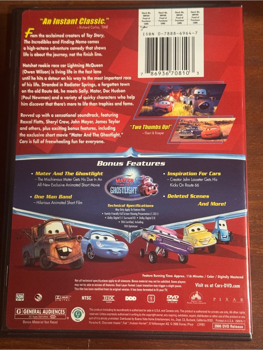 Cars DVD - Picture 2 of 2